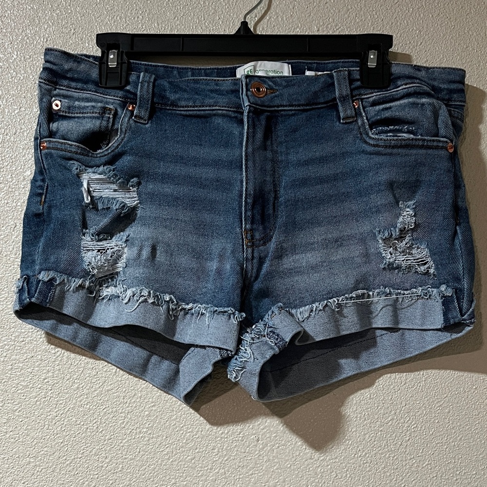 Celebrity Pink Distressed Denim Shorts